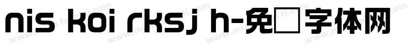 nis koi rksj h字体转换